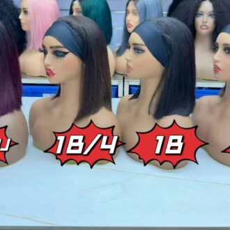 Super double drawn Headband wig